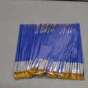 Small Paint Brushes Bulk, 160 Pcs Flat Tip Round Acrylic Paint Brushes for Kids Classroom Acrylic Watercolor Canvas Face Painting Touch Up