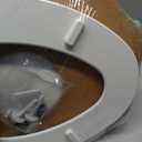 CHURCH Toilet Seat, Easy Clean Hinges Release for Deep Cleans, Durable Enameled Wood Seat, Elongated, White