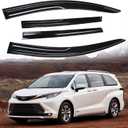 Tape-On Rain Guards Window Visor Fit for Toyota Sienna 2021-2023 Window Vent Deflector Visors 4 Pcs