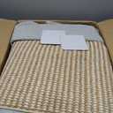 Bedsure 8x10 Faux Wool Area Rugs for Living Room, Machine Washable Carpet, Non-Slip Backing, Pet Friendly Throw Rug for Bedroom Dining Room, Natural Ivory