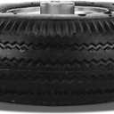 RRQ 10 Inch Pneumatic Wheel 4.10/3.50-4 Tire, 10" Pneumatic Wheels with 5/8" Bearings,2.2" Offset Hub for Garden Cart, Hand Truck, Lawn Cart, Mower (2 Pack)