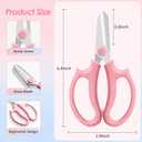 4PCS Flower Scissors, Stainless Steel Floral Scissors, Garden Pruning Shears with Comfort Grip Handle, Perfect for Arranging Flowers, Pruning, Trimming Plants, Gardening Tool