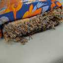 LUTBM Boho Throw Blanket for Bed Cotton Spring Blankets Twin Size for Bedroom Living Room All Season Lightweight Floral Bird Embroidery Breathable Quilt for Couch Sofa Chair 60"x80" Home Decor