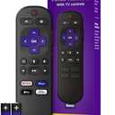 Roku Voice Remote Control with 4 Shortcuts & Easy Setup, Voice Remote Replacement for Roku TV, Audio Devices, Most Players
