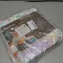 Rainbow Round Rug for Bedroom, 4Ft Fluffy Circle Area Rugs for Living Room, Shag Fuzzy Carpet for Kids Room, Nursery, Dorm, Classroom, Teen, Cute Baby Play Mat Home Decor Aesthetic