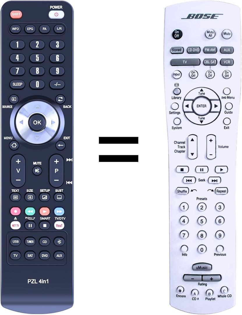 RC38T1-27 WDZP New Replacement Remote Control for Bose Lifestyle Series AV38/AV48 38/48