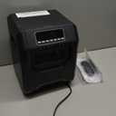 Quartz Space Heater for Indoor Use RealSmart 1500W Electric Heater Remote Control Infrared Heater Office Large Room 3 Heating Modes LED Display Overheat Tip Over Protection