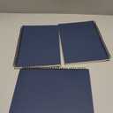 YUREE B5 Spiral Notebook Lined, Spiral Ruled Journal with Hard Kraft Cover, 70 Sheets (140 Pages), 10.3" x 7.2", 3-Pack, Blue