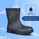 ACE Unisex Slip-Resistant Work Boots - Water-Resistant, Non-Slip Industrial Safety Boots for Men & Women with Soft Toe or Composite Toe - Bullfrog Pro II, 13 Women/11 Men, Black Pro (Ct)