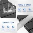MYFAMIREA 36 Pcs Plastic Interlocking Deck Tiles 12" x 12" Patio Floor Decking Tiles Indoor Outdoor Waterproof Non-Slip Flooring Tiles All Weather Use for Balcony Backyard Porch Poolside, Dark Grey