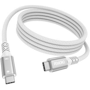 Thunderbolt 4 Cable 6ft, USB 4 Cord Support 8K@60Hz Video Display 40Gbps Data Transfer 240W Fast Charging, USB4 Type C for Mac Mini iMac MacBook Pro/Air iPad iPhone 17/16/15 Dock Station Monitor