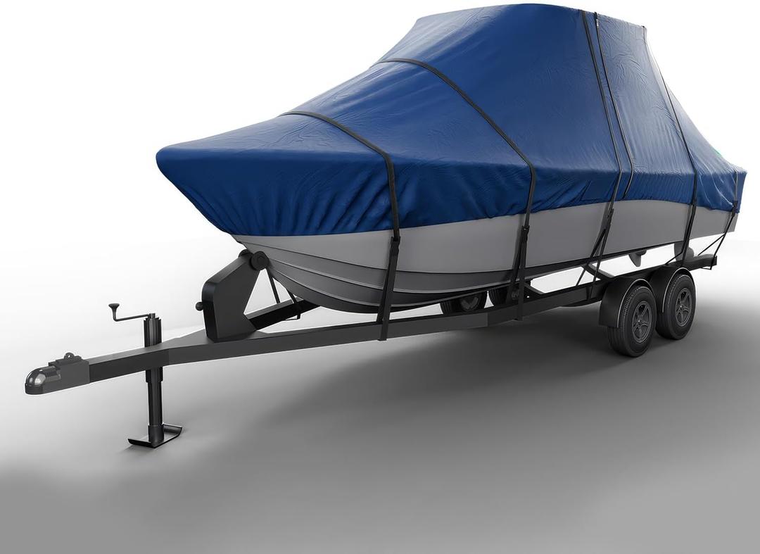 Seal Skin Covers T-Top Boat Cover, Waterproof & Heavy-Duty Cover for Center Console Boats, Fits 32' L & 120" W, UV & Fade Resistant, Secure Fit with Straps for All-Weather Protection