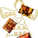 Angel Christmas Card Holder Spiral Metal Wreath Xmas Wall Hanging Photo Greeting Card Holder Wire Loop Picture Display Insert Wall Decor