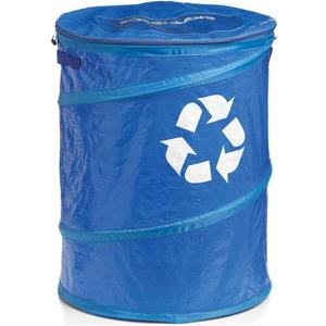 Coghlan's Pop-Up Lightweight Recycle Can – Collapsible Waste Bin for Camping, Travel, and Outdoor Use – Durable, Portable, and Space-Saving – 29.5 Gallon