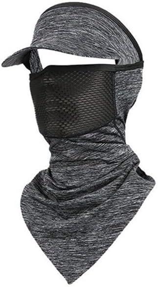 Triangle Headscarf with Brim, Full Face Sun Protection Mask, Ponytail Sun Hat Sunscreen Breathable, Ice Silk Neck Gaiter