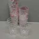 KLIFA- CUPID- 16 & 21 ounce, Set of 8, Acrylic Drinking Glasses, Tumbler Highball Glass Set, BPA-Free, Stackable Plastic Drinkware, Dishwasher Safe, Clear