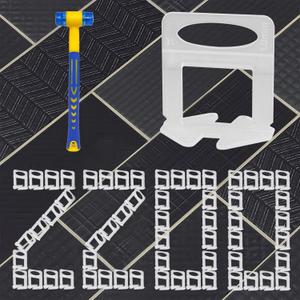 2200 Pcs Tile Leveling System Clips 1/16" (1.5mm) for Ceramic Tile and Stone Installation - DIY Tile Leveler Spacers Kit for Perfect Alignment(2200, 1/16)