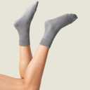KNETLI Women's Dress Socks, Crew Socks, Super Soft, Grey Size 6-9, 6 Pair Pack (Gray)