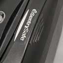 Fireproof Document Box with Combination Lock, Fireproof Water Resistant Hard Case Safe Box for Important Documents Certificates Laptop Passports (Black)