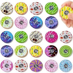 40 Pack Mini Fidget Spinners for Kids, Fidgets Toys Bulk for Adults, Fidget Spinner Prizes for Kids Classroom, Goodie Bag Stuffers, Valentines, Easter, Halloween, Christmas(Donut)