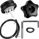 Snow Blower Primer Bulb 66-7460 Fits for Toro, with Snow Blower Handle Knob 114-377 Compatible with Toro Power Clear 621 721 SnowBlower, Handle Parts for T oro 21" 24" Single Stage Snows Throwers