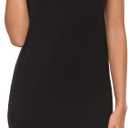 Malist Women Full Slip Crewneck Adjustable Spaghetti Strap Cami Under Dress (XX-Large, Black)