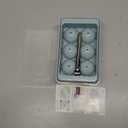 WIBIMEN Large Ice Cube Molds, Big Round Whiskey Ice Cube Trays for Freezer, Easy to Fill & Release, Whiskey Bourbon Cocktail(1.9In*6 Balls- Blue/2 Pack)