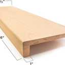 Solid Red Oak Stair Tread with Large (1 3/4") Square Nose Profile (36" x 11 1/2")