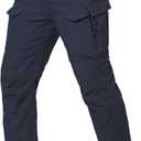 MANSDOUR Men's Cotton Hiking Tactical Pants Lightweight Stretch Military Combat Cargo Work Pants