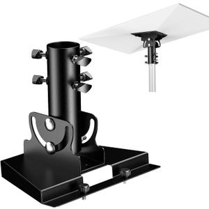 Starlink Gen 3 Mount, Starlink Pole Mount, Starlink Mounting Kit for Starlink Standard Dish V3fits masts from 1.1-2.1in (28-54mm).Starlink gen 3 Pipe Adapter can be Adjusted from 90-180,Black