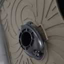 Giraffe Tools SW5-100ft Metal Hose Reel Box, 100 ft Rubber Hose Garden Hose Storage Heavy Duty Reel Hideaway, Crank Handle, 100ft 5/8" Hose, Green