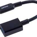 Philips   USB-C   to   USB-A   Female   Adapter,   Black, Bundle 