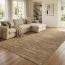 Living Room Area Rug 8x10 Modern Solid Area Rug Minimalist Indoor Carpet Low Pile Stain Resistant Throw Carpet Non Slip Non Shedding for Bedroom Playroom Dining Room，Taupe