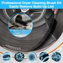 XANGNIER 5 Pack Dryer Vent Cleaner Kit,Flexible Dryer Lint Brush Vent Cleaner,Dryer Lint Trap Cleaning Tool,Laundry Room Essentials Lint Remover Accessories,Household Cleaning Tools