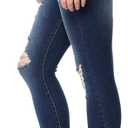 WallFlower Women's Juniors Instasoft High-Rise Sassy Skinny Jeans (Standard and Plus) (Blue, Size 13)