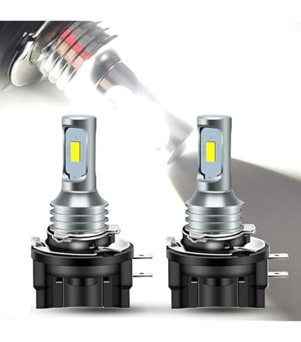 FRANXI H11B Bulbs, 60W Super Bright Fog Lights, 6000K Cool White, 1:1 Design with Cooling Fan, Plug and Play, Pack of 2