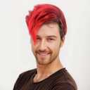 STfantasy Adult Men's Red Color Styles Mohawk Punk Rock Spiky Wig  Straight Spiked Halloween Fancy, Perfect for Festivals and Anime Parties