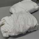 ULTICOR Jacquard Design Extra Wide 75" - 100", Reclining 2 Seater Sofa, Extra Wide 2-Piece Reclining LoveSeat Slipcover, Reclining Sofa Covers, Thick, Soft, Washable (White)