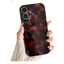 Compatible with iPhone 17 Case, Tortoise Shell Chic Amber Brown Print Leopard, Fashion Classic Soft TPU Protective Shockproof Case for Women Compatible with iPhone 17 6.3 '', Color2