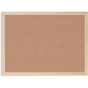 U Brands Cork Bulletin Board, 18" x 24" Inches, Light Birch Wood Frame (265U00-01)