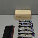 6 pack Executive Style Reading Glasses Men - Durable Readers with (+1.25)