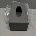 Sumnacon Tissue Box Cover Rectangle Linen Tissue Box, Stylish Tissue Box Holder with Magnetic Bottom,Decorative Tissue Cover for Bathroom Living Room Toilet Table Desk Office Car, Grey (Medium)