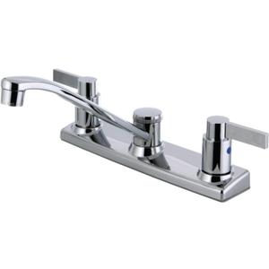 Kingston Brass FB2121NDL 7-11/16-Inch in Spout Reach NuvoFusion 8-Inch Centerset Kitchen Faucet, Polished Chrome