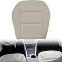 GXARTS Front Driver or Passenger Side Bottom Replacement Seat Cover Microfiber Leather Beige Light Tan Compatible with Mercedes-Benz CLA250 CLA 250 2014 2015