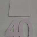 40 Sign 40th Birthday Decorations 40 Number Letter Sign Decor White Birthday Party Decorations Cheer to 40 Years Old Birthday Anniversary Centerpieces for Table Free Standing 40th Table Topper Decor