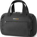 SafeDelux Smell Proof Bag with Combination Lock, Odorless Activated Carbon Fiber Smell Proof Container, Portable Stash Box for Travel, Home, Office & Gifts (Black Large)