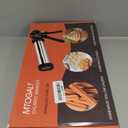 Churro Maker Machine, 21-Piece Stainless Steel Churro Gun Kit, Churros Maker Gun, Cookie Press Set, Hollow Churro, Spritz Cookie Press Gun with Piping Bag, Filler, 6 Tips, 9 Discs, 2 Brushes