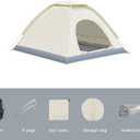 Outdoor Camping Tent with Double Door, Waterproof Fabric, Sun Protection, Includes Waterproof Mat, 2-3 Person