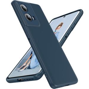 LeYi for Moto-Edge-2024 Case: Motorola Edge 2024 Phone Case with Soft Liquid Silicone Shockproof, Slim & Anti-Scratch Phone Case for Motorola Edge 2024, Blue