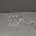 Prom Night Neon Sign Prom Backdrop Neon Lights Dance Party Led Sign Grad Light Up Letters Graduation Party Decorations for 2026 Grad Party Decor Gifts